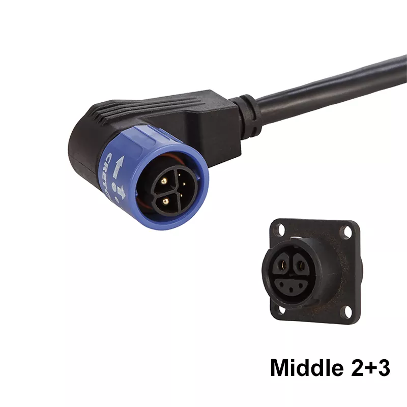 Conector de motocicleta elétrica de 2+3 pinos