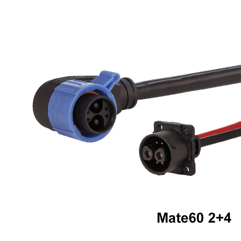 Conector de motocicleta elétrica de 2+4 pinos